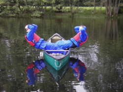 Balancing a canoe