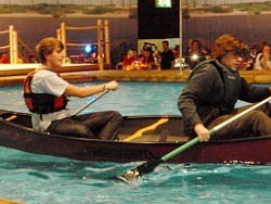 canoeing pool kayak Eskimo roll support