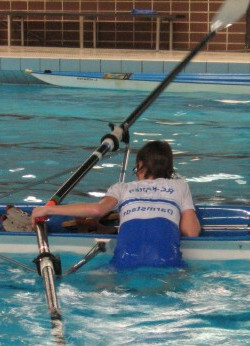 pool rowing capsize