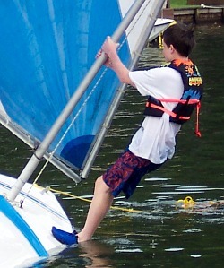 sailing capsize practice