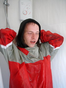 pool anorak red yellow students